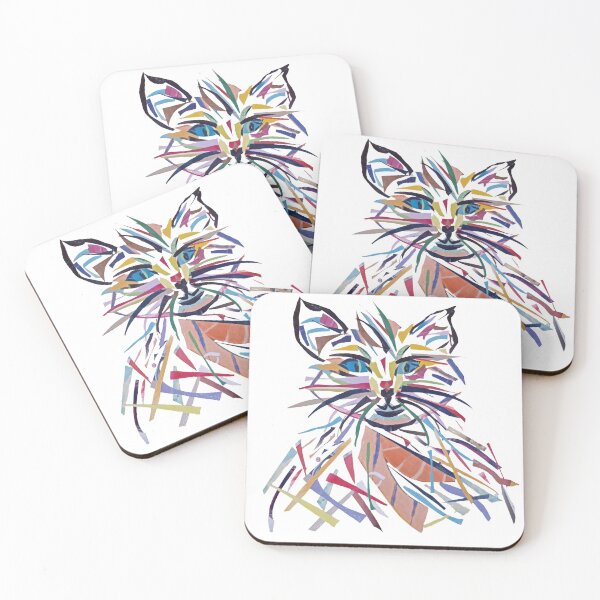 Item preview, Colorful Kitten. Collage Artwork. Cut-outs of magazines designed and sold by Galeria-S.