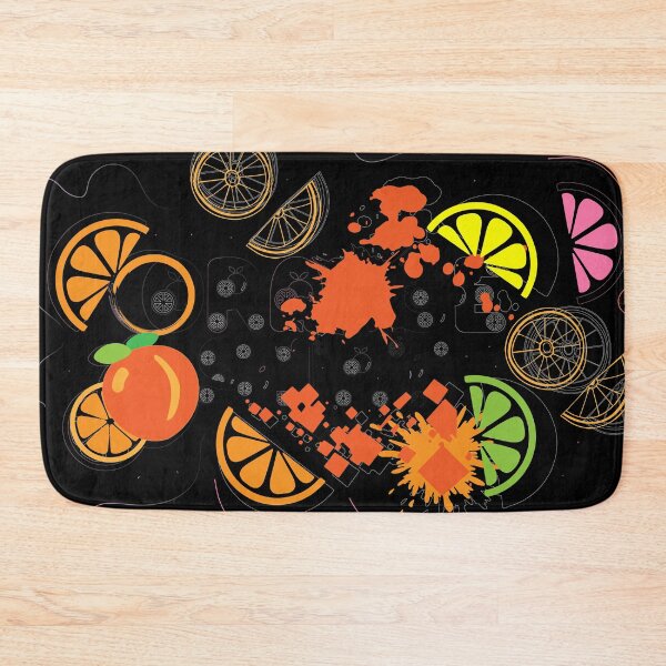 Orange Bath Mat
