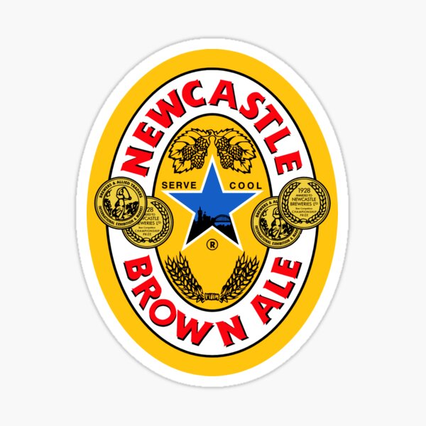 Brown Ale Newcastle Sticker