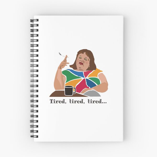 Item preview, TIRED Lynne Postlethwaite, Magda Szubanski, Fast Forward, Australian comedy icon. "Tired, tired, tired.” designed and sold by wheatbeltdesign.