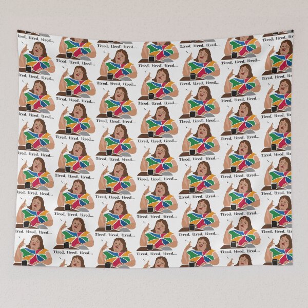 Item preview, TIRED Lynne Postlethwaite, Magda Szubanski, Fast Forward, Australian comedy icon. "Tired, tired, tired.” designed and sold by wheatbeltdesign.