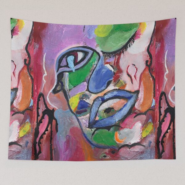 Item preview, An Interchangeable World of Consciousness, a gorgeous abstract portrait. designed and sold by Art With Impact – Statement Art & Apparel for Deep Thinkers.