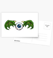 Demon Winged Eyeball Postcards