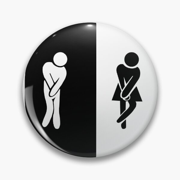 Item preview, Bathroom girls and boys gotta go sign designed and sold by Sketchy Lexy.