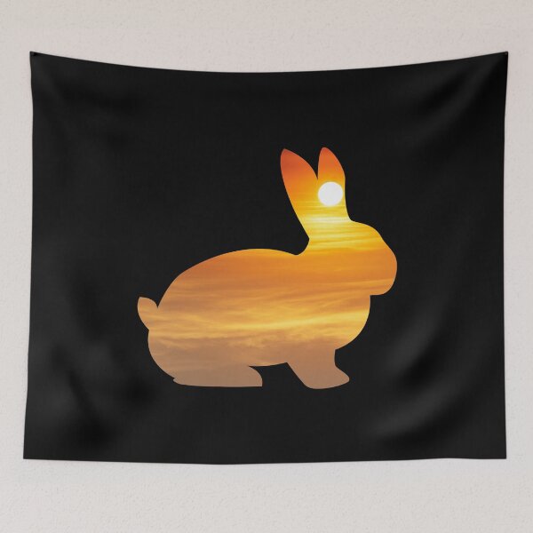 Item preview, Rabbit Silhouette Sunrise designed and sold by alaechamlal.