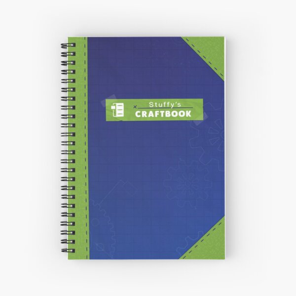 Restitched - Stuffy's Craftbook (Green) Spiral Notebook