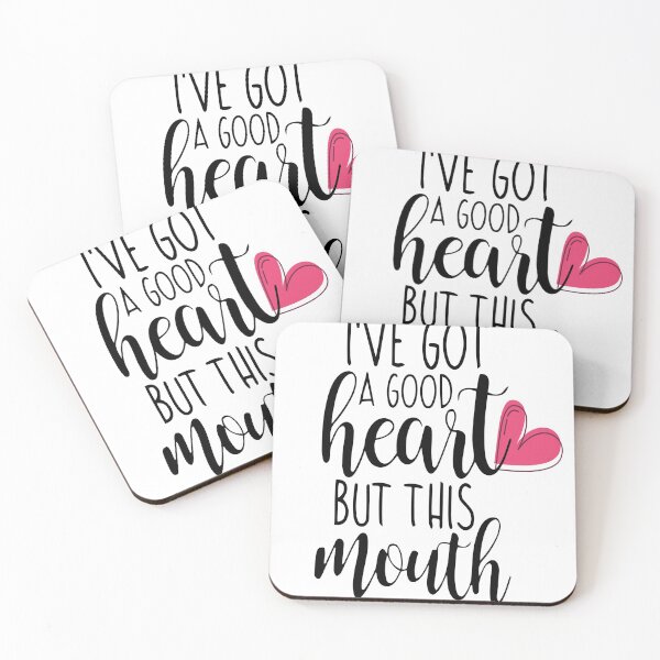 Item preview, Sarcastic  , Funny Gift  , Funny Quote  , Sarcasm Lover  , I've Got A Good Heart But This Mouth  designed and sold by adrianazola.