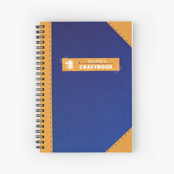 Restitched - Stuffy's Craftbook (Golden) Spiral Notebook