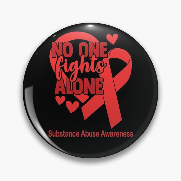 Item preview, No One Fight Alone Substance Abuse Awareness designed and sold by Sabfit.