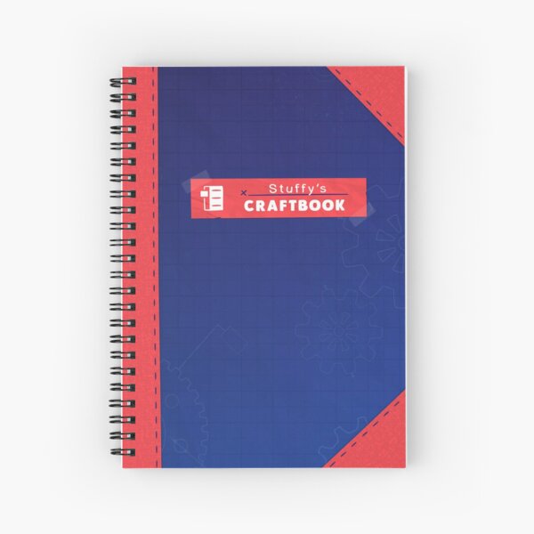 Restitched - Stuffy's Craftbook (Orange) Spiral Notebook