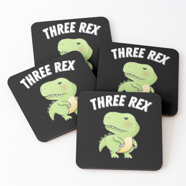 Item preview, Kids Three Rex 3rd Birthday Third Dinosaur 3 Year Old designed and sold by healthybrains.