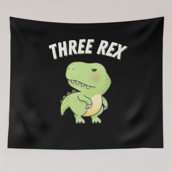 Item preview, Kids Three Rex 3rd Birthday Third Dinosaur 3 Year Old designed and sold by healthybrains.