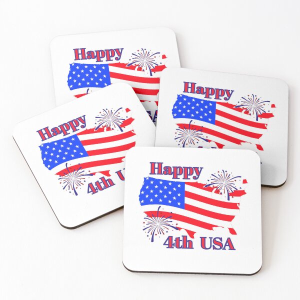 Item preview,  American Flag Happy 4th designed and sold by Peggy Lindstrom.