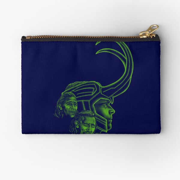 Loki - God of Mischief, Seeker of Love (Blue) Zipper Pouch