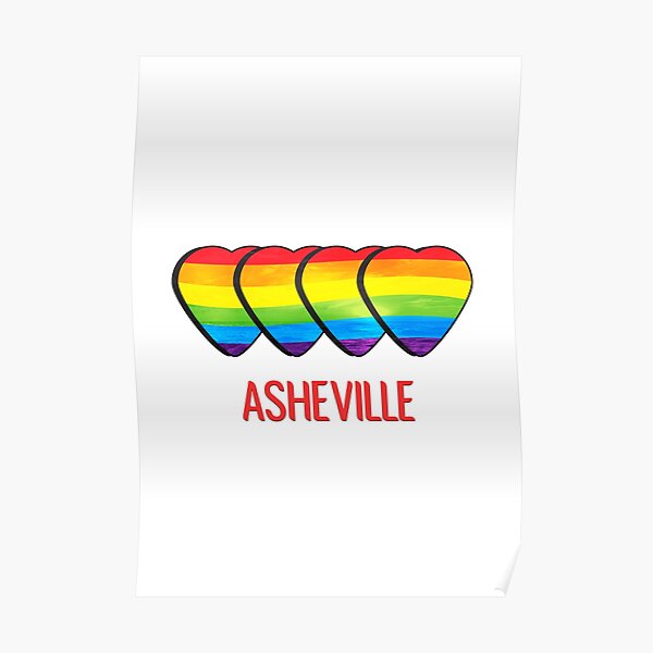 "Asheville Gay Pride" Poster by Magartes Redbubble