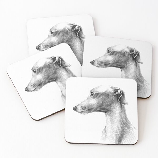 Item preview, Italian Greyhound Dog portrait Elegant Cute Animal art designed and sold by edrawings38.