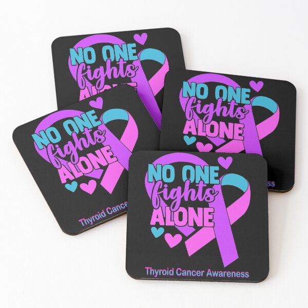 Item preview, No One Fight Alone Thyroid Cancer Awareness designed and sold by Sabfit.