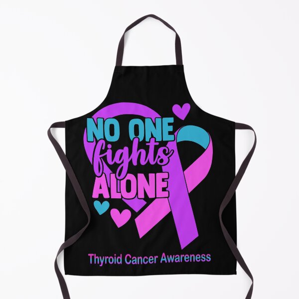Item preview, No One Fight Alone Thyroid Cancer Awareness designed and sold by Sabfit.