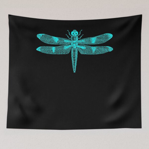 Item preview, Vintage Dragonfly Illustration Blue designed and sold by Zoe White.