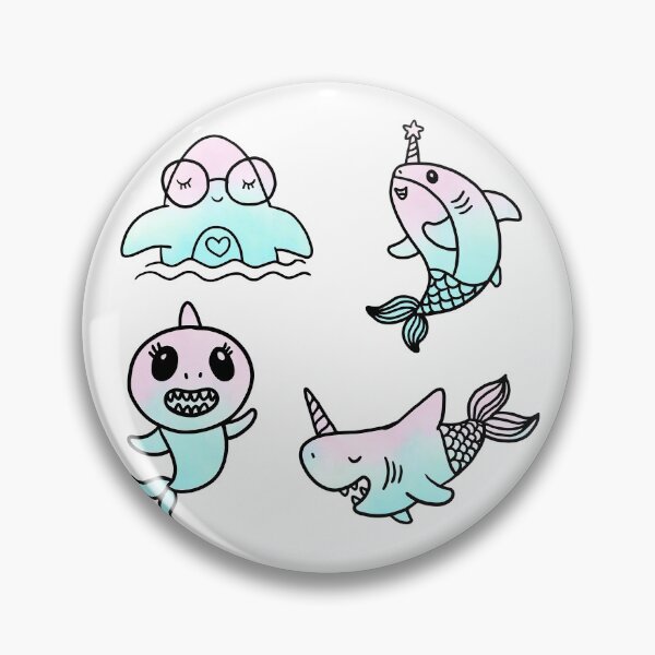Item preview, cute shark watercolor pack designed and sold by QUEEN-WIVER.