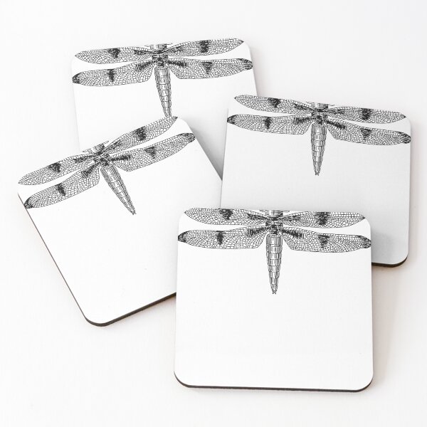Item preview, Vintage Dragonfly Illustration Black designed and sold by Zoe White.