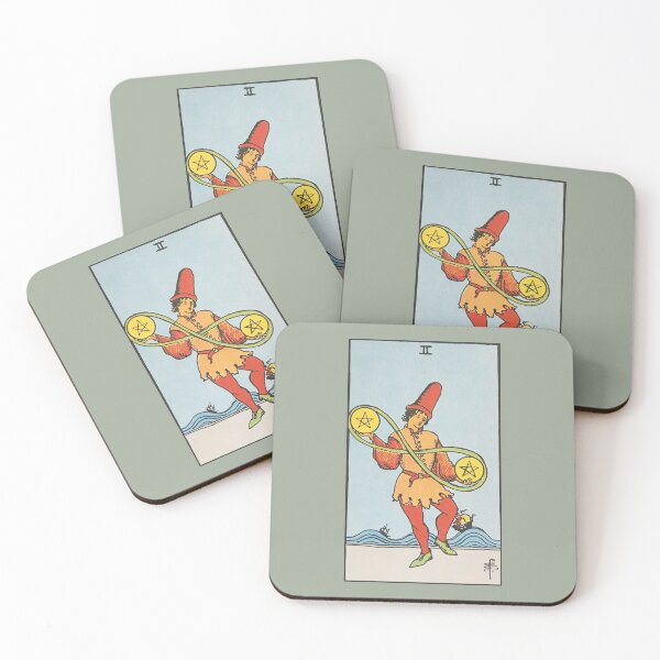 Item preview, Two of pentacles - Rider Waite Smith tarot designed and sold by natekelly.