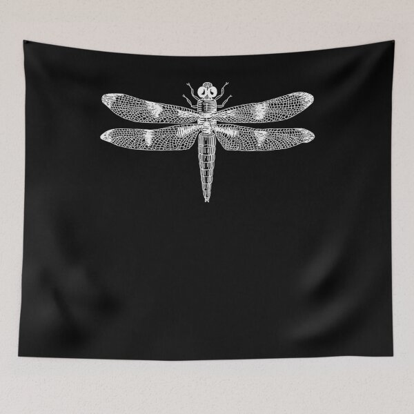 Item preview, Vintage Dragonfly Illustration White designed and sold by Zoe White.