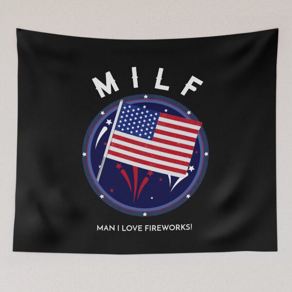 Item preview, MILF Man I love Fireworks - Funny Fireworks Saying designed and sold by molamode.