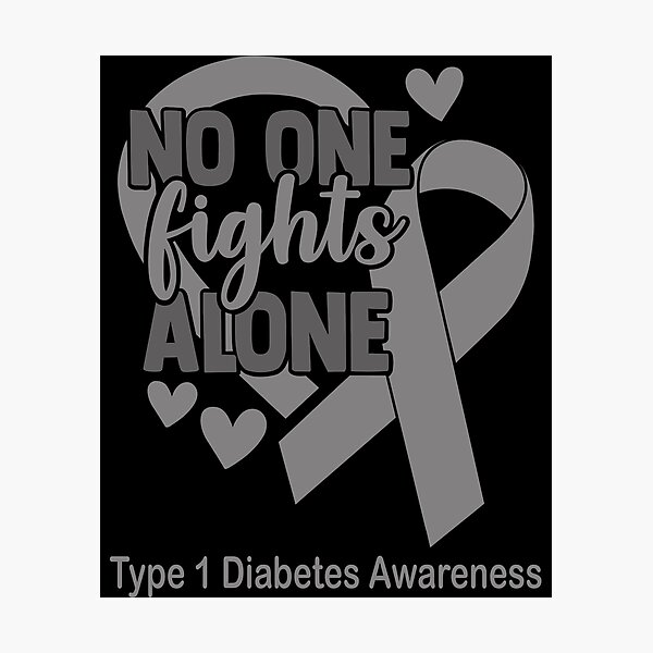 Item preview, No One Fight Alone Type 1 Diabetes Awareness designed and sold by Sabfit.