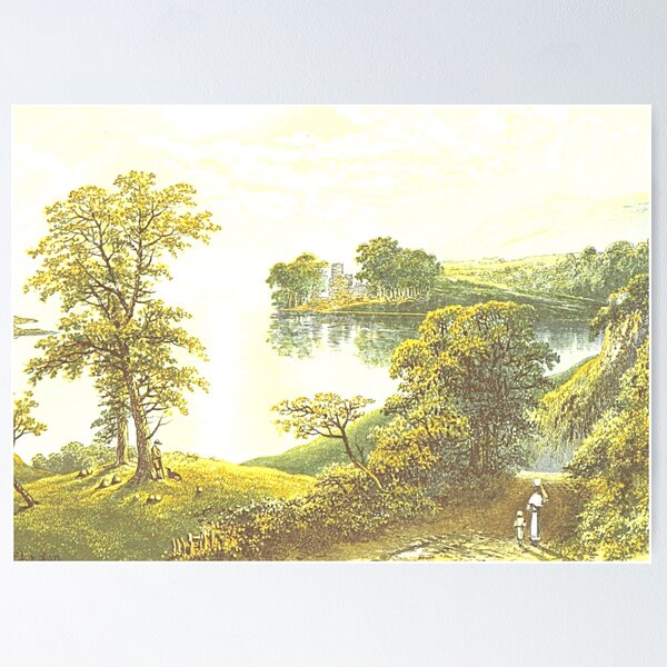 Artikelvorschau, Vintage Illustration von Lochmaben, Schottland entworfen und verkauft von yourscotland.