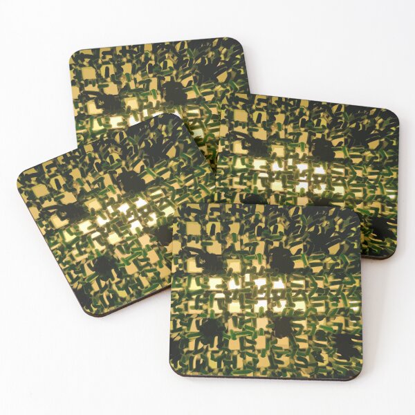 Item preview, Green Grass Background Alternating Black White Gold #6 designed and sold by Lukchaysonkon.