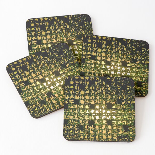 Item preview, Green Grass Background Alternating Black White Gold #7 designed and sold by Lukchaysonkon.
