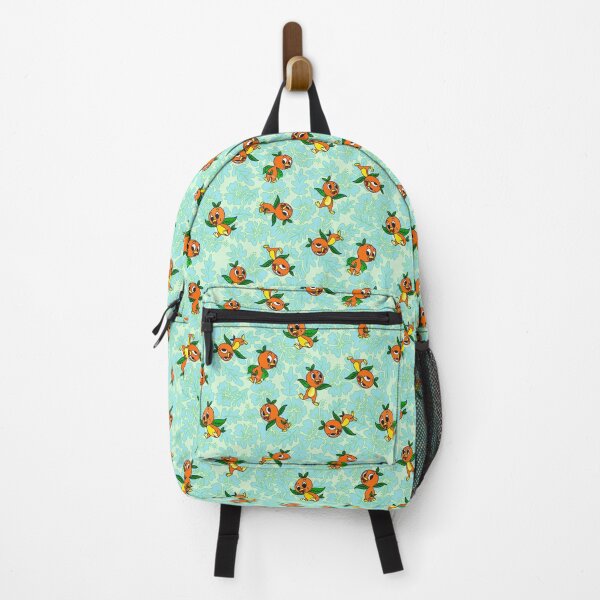 Item preview, Little Orange tropical Bird on hibiscus robin’s egg blue designed and sold by Sharilea.