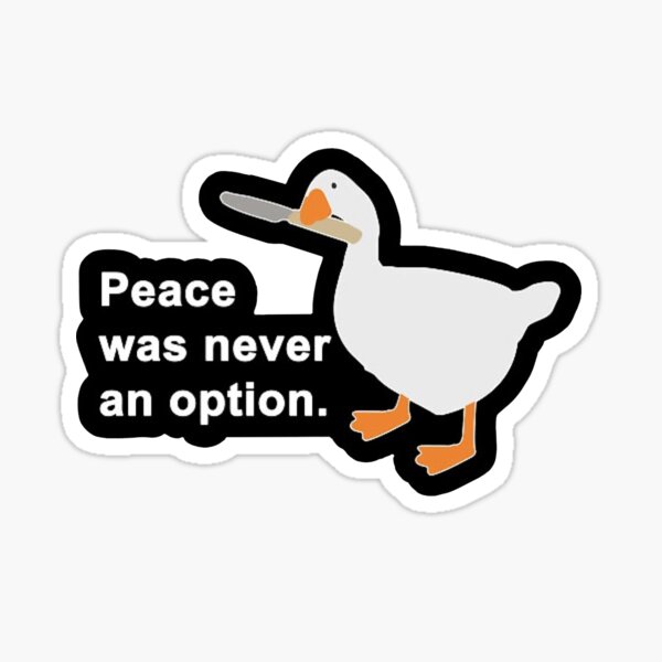 desktop goose Sticker