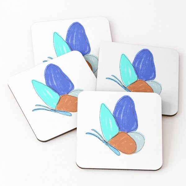 Item preview, Mid century abstract aesthetic butterfly sticker designed and sold by Tanuja  Sharma.