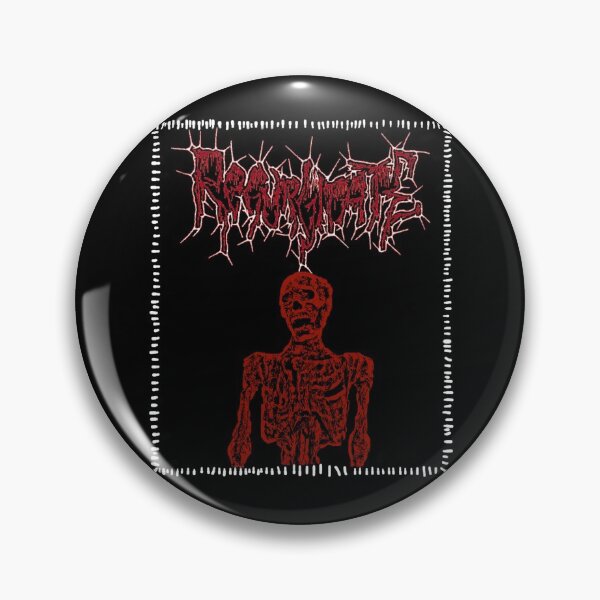 Item preview, regurgitate goregrind skull heavymetal battle vest patch designed and sold by vamprotica-shop.