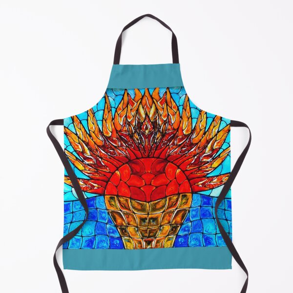 Item preview, Glass Shop Mosaic Fire Abstract designed and sold by KarenZuk.