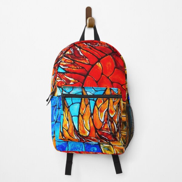 Item preview, Glass Shop Mosaic Fire Abstract designed and sold by KarenZuk.