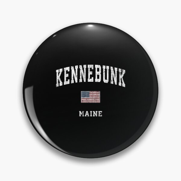 Item preview, Kennebunk Maine Me Vintage American Flag Sports Design designed and sold by bramlettaw.
