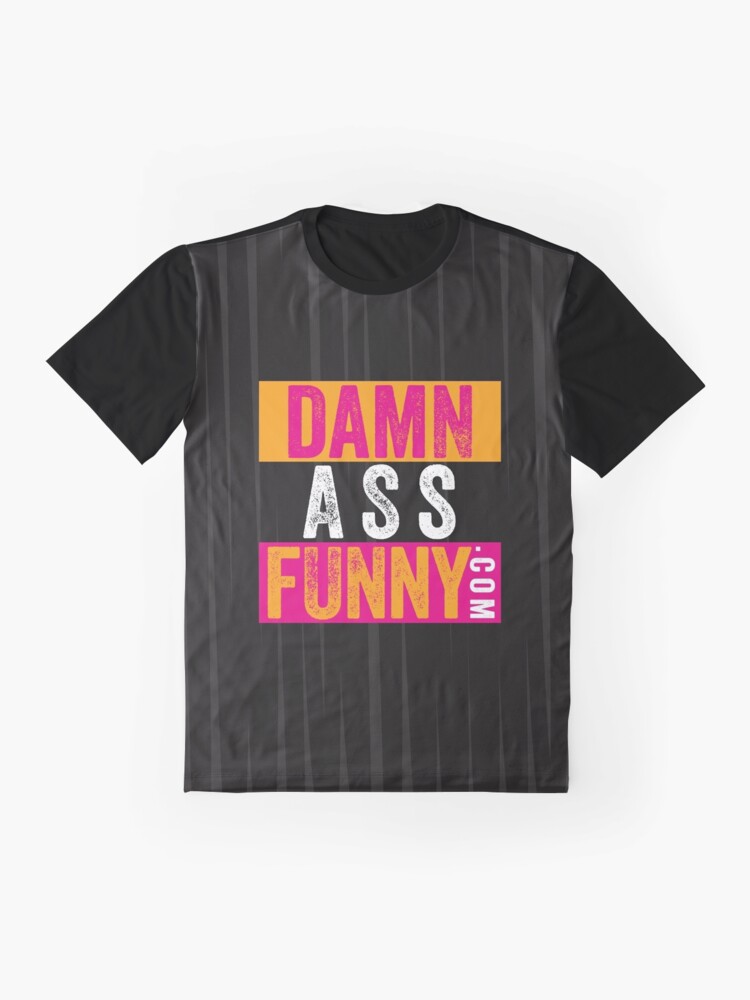 Thumbnail 4 of 5, Graphic T-Shirt, Damn Ass Funny - Black Slash designed and sold by DamnAssFunny.