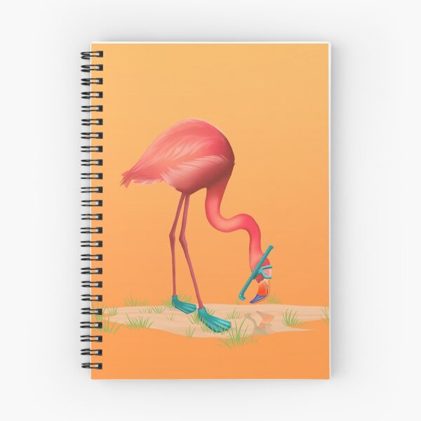 Item preview, Scuba flamingo designed and sold by ArtbyLaurenL.