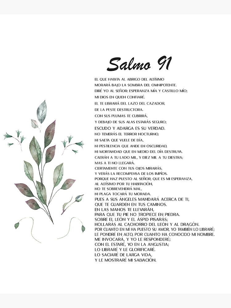 Salmo 91, Spanish Bible Verse | Framed Art Print