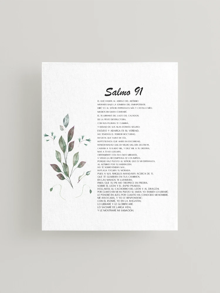 Salmo 91, Spanish Bible Verse Framed Art Print for Sale by