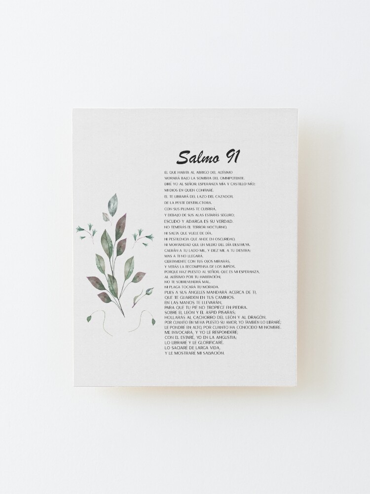 Salmo 91, Spanish Bible Verse | Framed Art Print