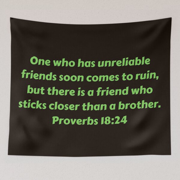 Artikelvorschau, Bible Verse Proverbs 18:24 entworfen und verkauft von Prayingwarrior.