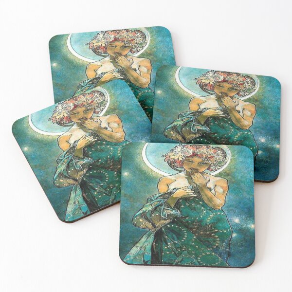 Item preview, Alphonse mucha - moonlight designed and sold by Vivanne-art.