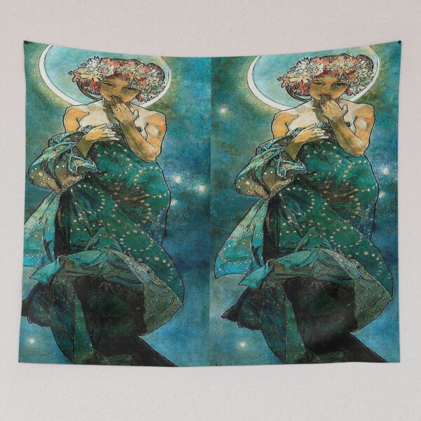 Item preview, Alphonse mucha - moonlight designed and sold by Vivanne-art.