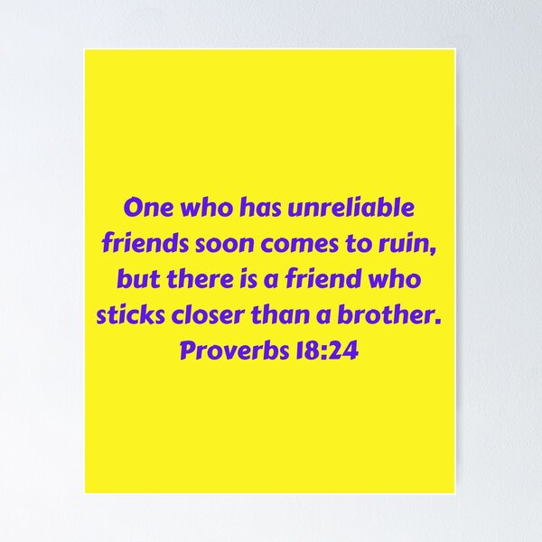 Item preview, Bible Verse Proverbs 18:24 designed and sold by Prayingwarrior.
