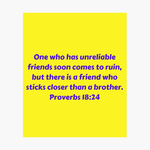 Item preview, Bible Verse Proverbs 18:24 designed and sold by Prayingwarrior.