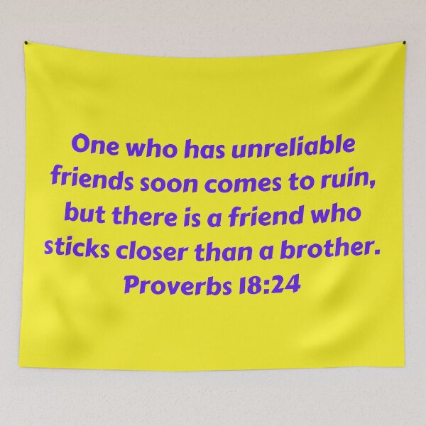 Item preview, Bible Verse Proverbs 18:24 designed and sold by Prayingwarrior.